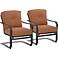 Lowell Bay Bronze Outdoor Accent Chair Set of 2