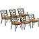 Lowell Bay Bronze Outdoor Dining Chair Set of 6