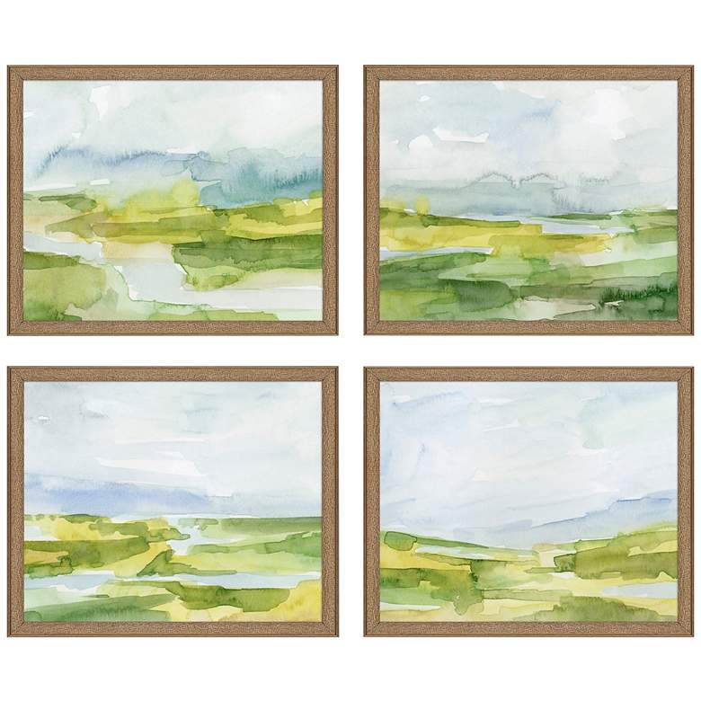 Image 2 Lowlands 21 inch Wide 4-Piece Giclee Framed Wall Art Set