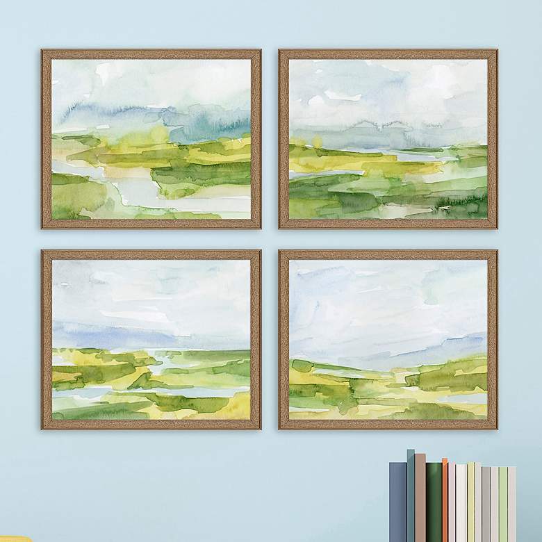 Image 1 Lowlands 21 inch Wide 4-Piece Giclee Framed Wall Art Set