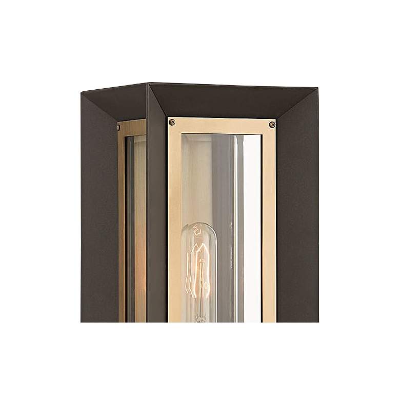 Image 2 Lowry 13 1/2" High Textured Bronze Outdoor Wall Light more views