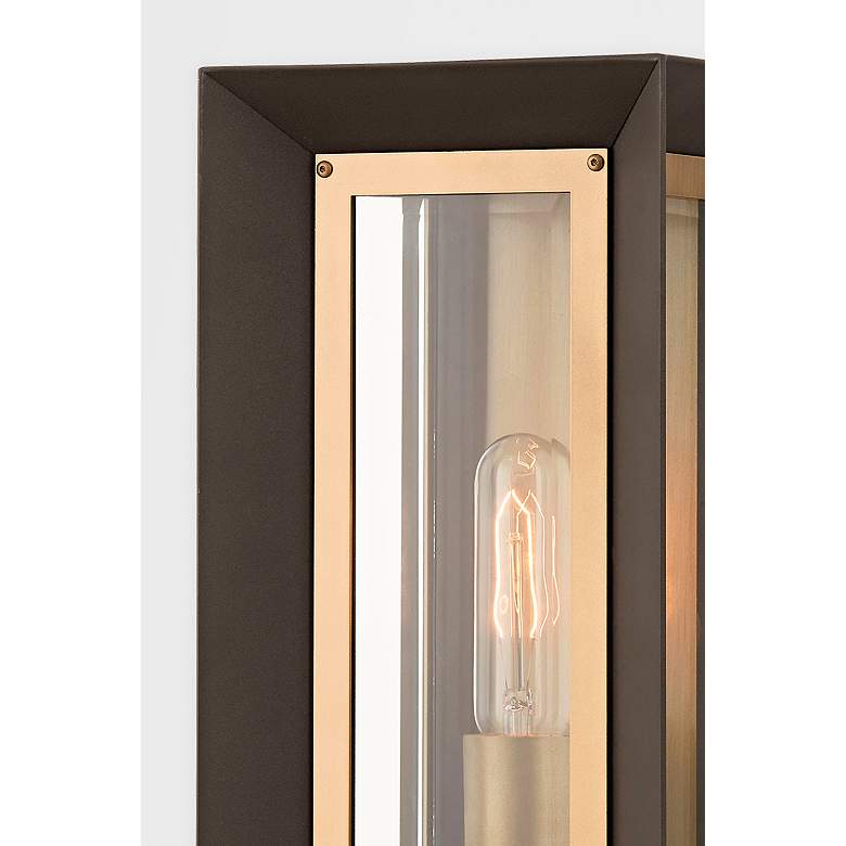 Image 3 Lowry 13 1/2" High Textured Bronze Outdoor Wall Light more views