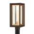 Lowry 17" High Textured Bronze Outdoor Post Light