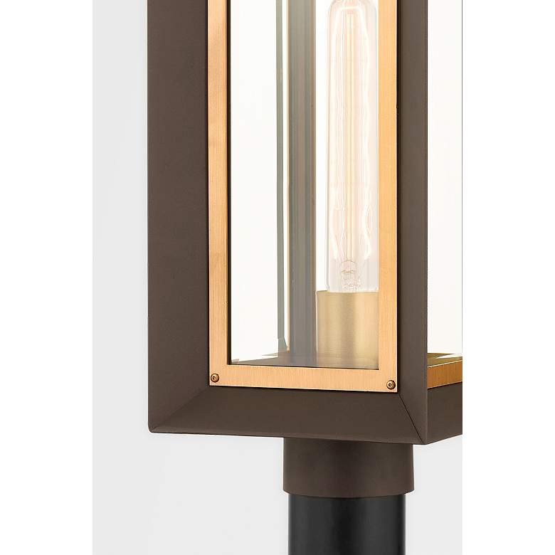 Image 4 Lowry 17 inch High Textured Bronze Outdoor Post Light more views