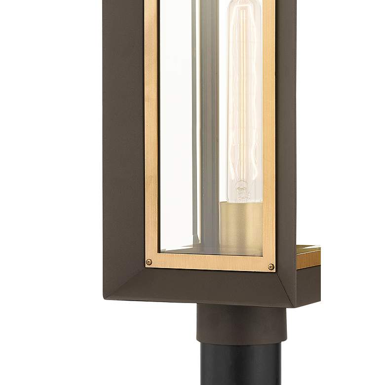 Image 5 Lowry 17" High Textured Bronze Outdoor Post Light more views