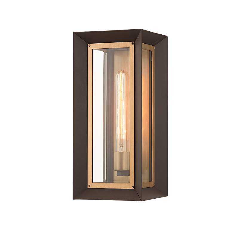 Image 2 Lowry 17" High Textured Bronze Outdoor Wall Light more views
