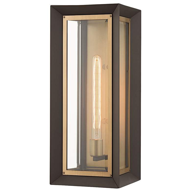 Image 1 Lowry 21 inch High Textured Bronze Outdoor Wall Light