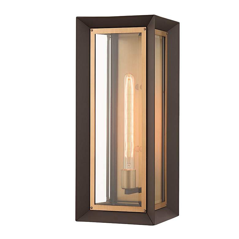 Image 1 Lowry 21" High Textured Bronze Outdoor Wall Light