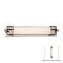 3_Lowry 24"W Brushed Nickel-Black LED Bath Vanity Light more views