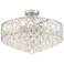Lozano 20" Wide Chrome and Crystal 8-Light Ceiling Light