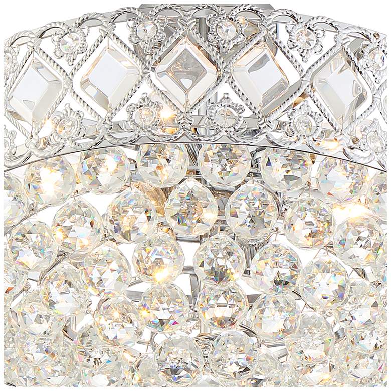 Lozano 20&quot; Wide Chrome and Crystal 8-Light Ceiling Light more views