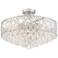 Lozano 20" Wide Chrome and Crystal Traditional 8-Light Ceiling Light