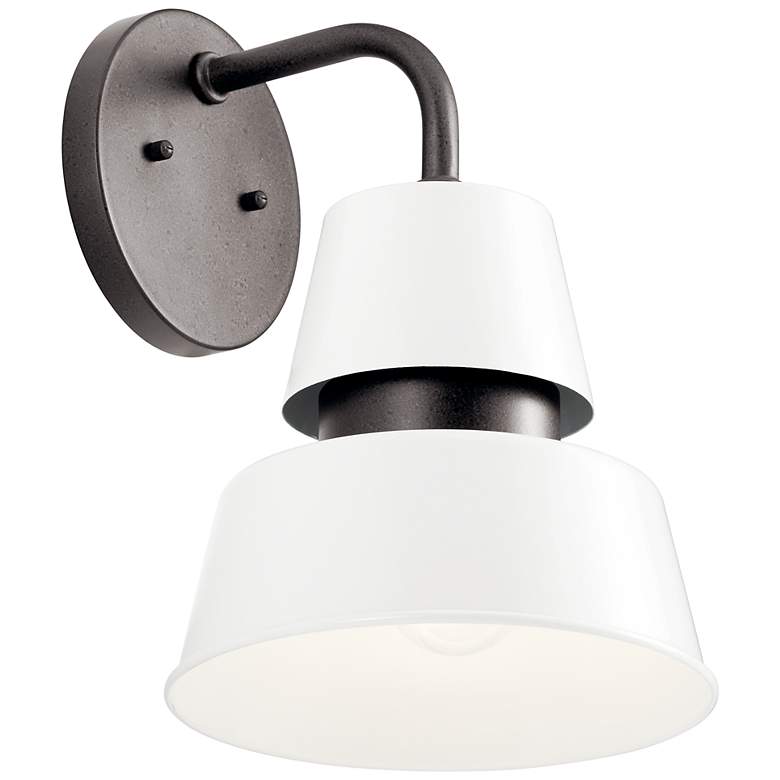 Image 1 Lozano White 1Lt Outdoor Wall Light