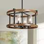 1_Lratrispimh 18"W Weathered Rust and Pine 4-Light Chandelier