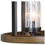 4_Lratrispimh 18"W Weathered Rust and Pine 4-Light Chandelier more views