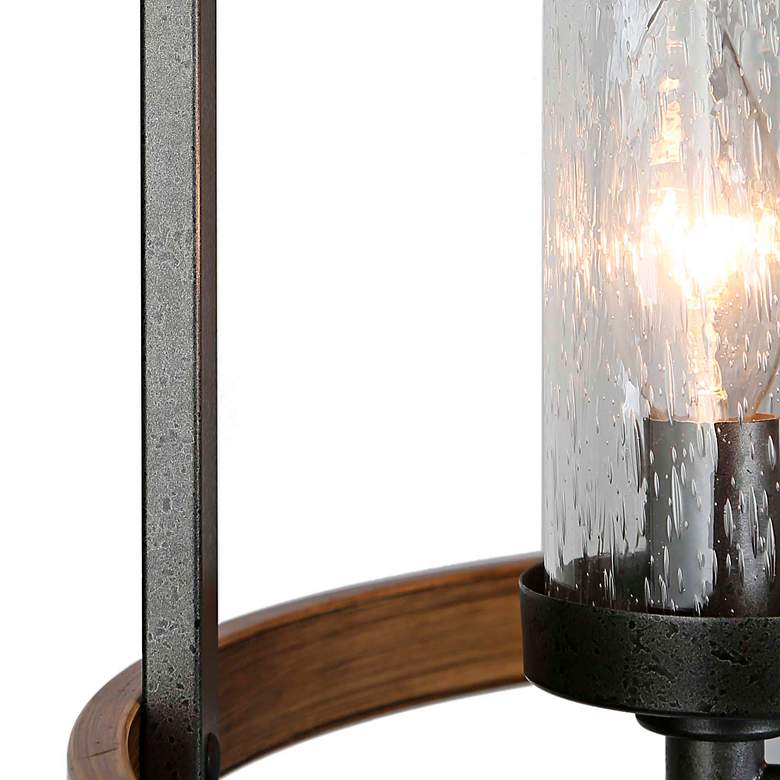 Image 7 Lratrispimh 18"W Weathered Rust and Pine 4-Light Chandelier more views