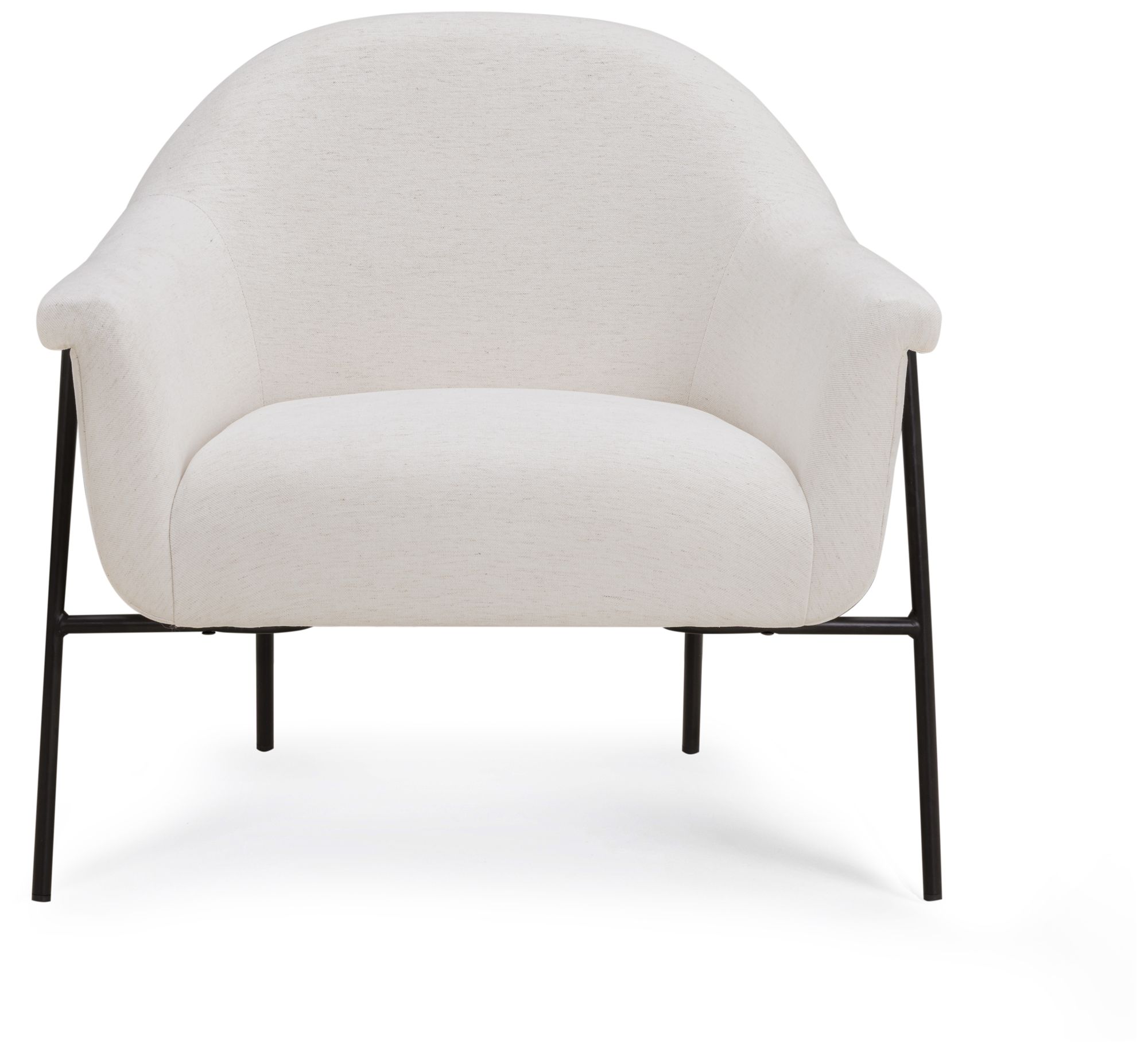 Image 2 Lua Cream Chenille Accent Chair more views