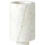 Luc 15" High White Marble Decorative Vase