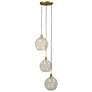 Luca 11 3/4" Wide Polished Brass Multi-Light Pendant