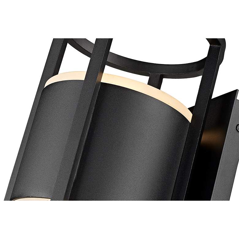 Image 3 Luca 12" High Black LED Outdoor Wall Light more views