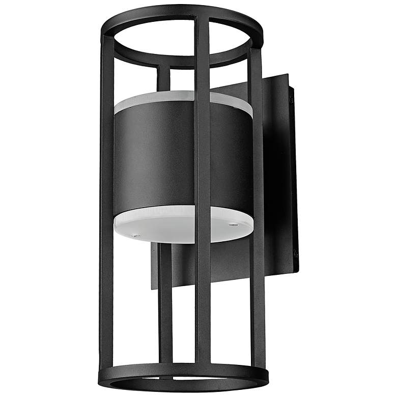 Image 6 Luca 12" High Black LED Outdoor Wall Light more views
