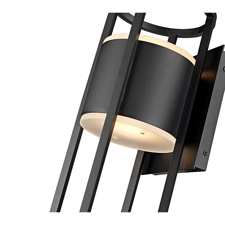 Image 4 Luca 18" High Black LED Outdoor Wall Light more views