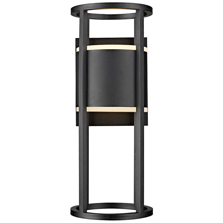 Image 6 Luca 18" High Black LED Outdoor Wall Light more views