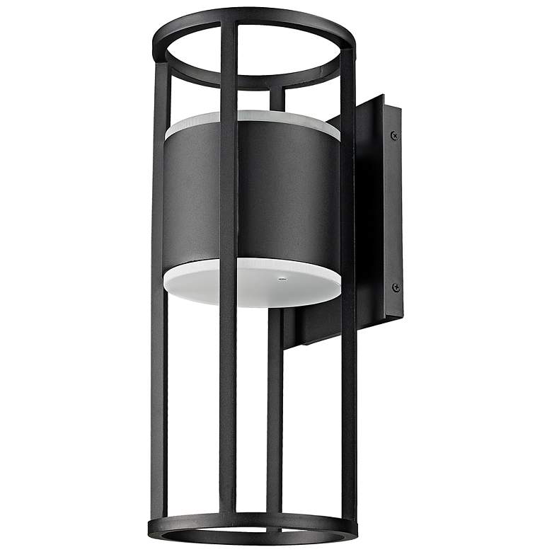 Image 7 Luca 18" High Black LED Outdoor Wall Light more views