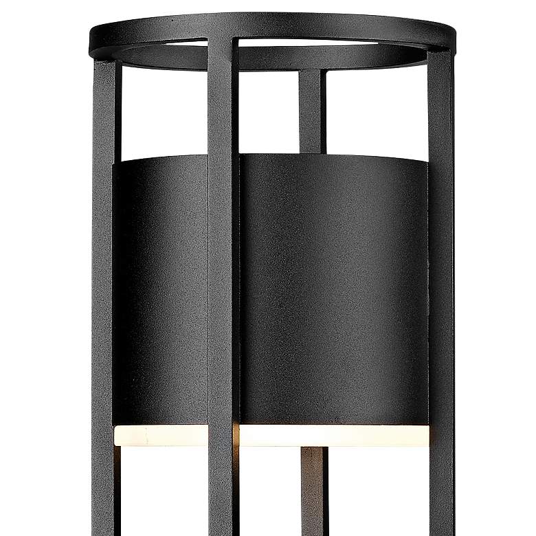 Image 2 Luca 21 3/4" High Black LED Outdoor Post Light more views