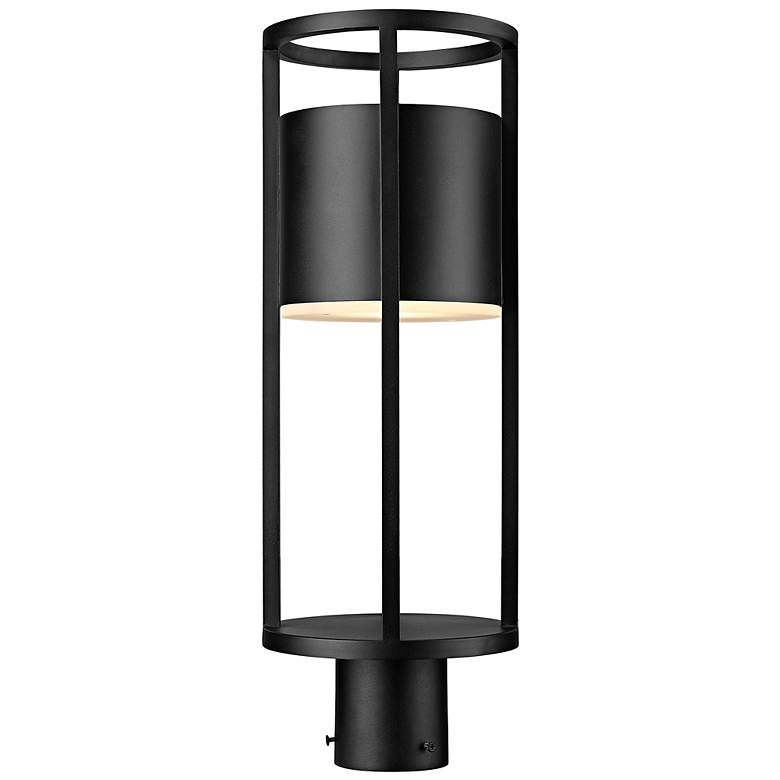 Image 4 Luca 21 3/4" High Black LED Outdoor Post Light more views