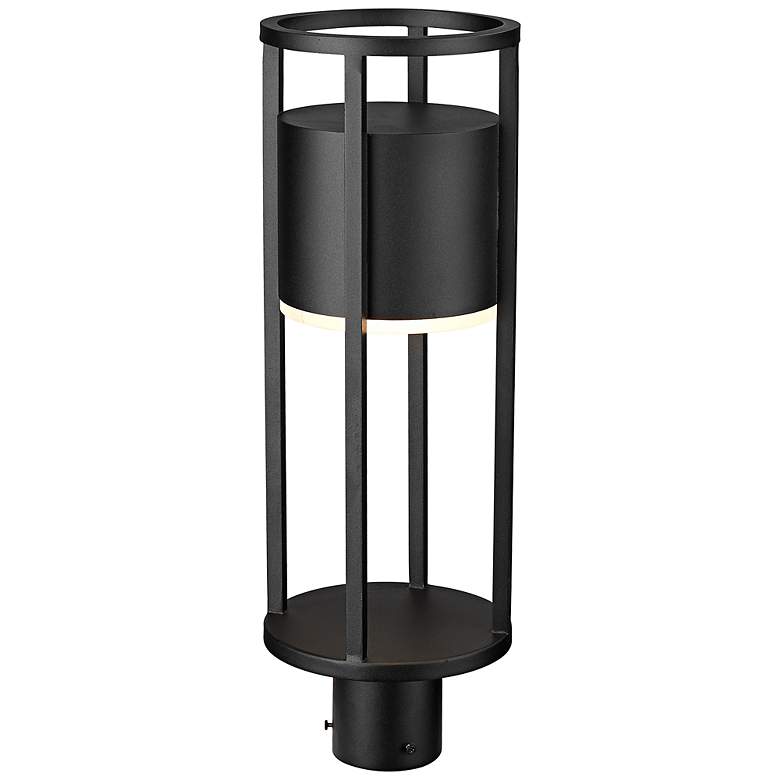 Image 5 Luca 21 3/4" High Black LED Outdoor Post Light more views