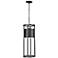 Luca 24" High Black LED Outdoor Hanging Light