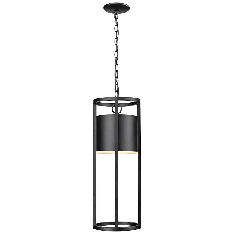 Image 5 Luca 24" High Black LED Outdoor Hanging Light more views