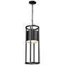 6_Luca 24" High Black LED Outdoor Hanging Light more views