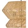 Luca 27 3/4" Wide Black Camel Rattan 10-Light Chandelier