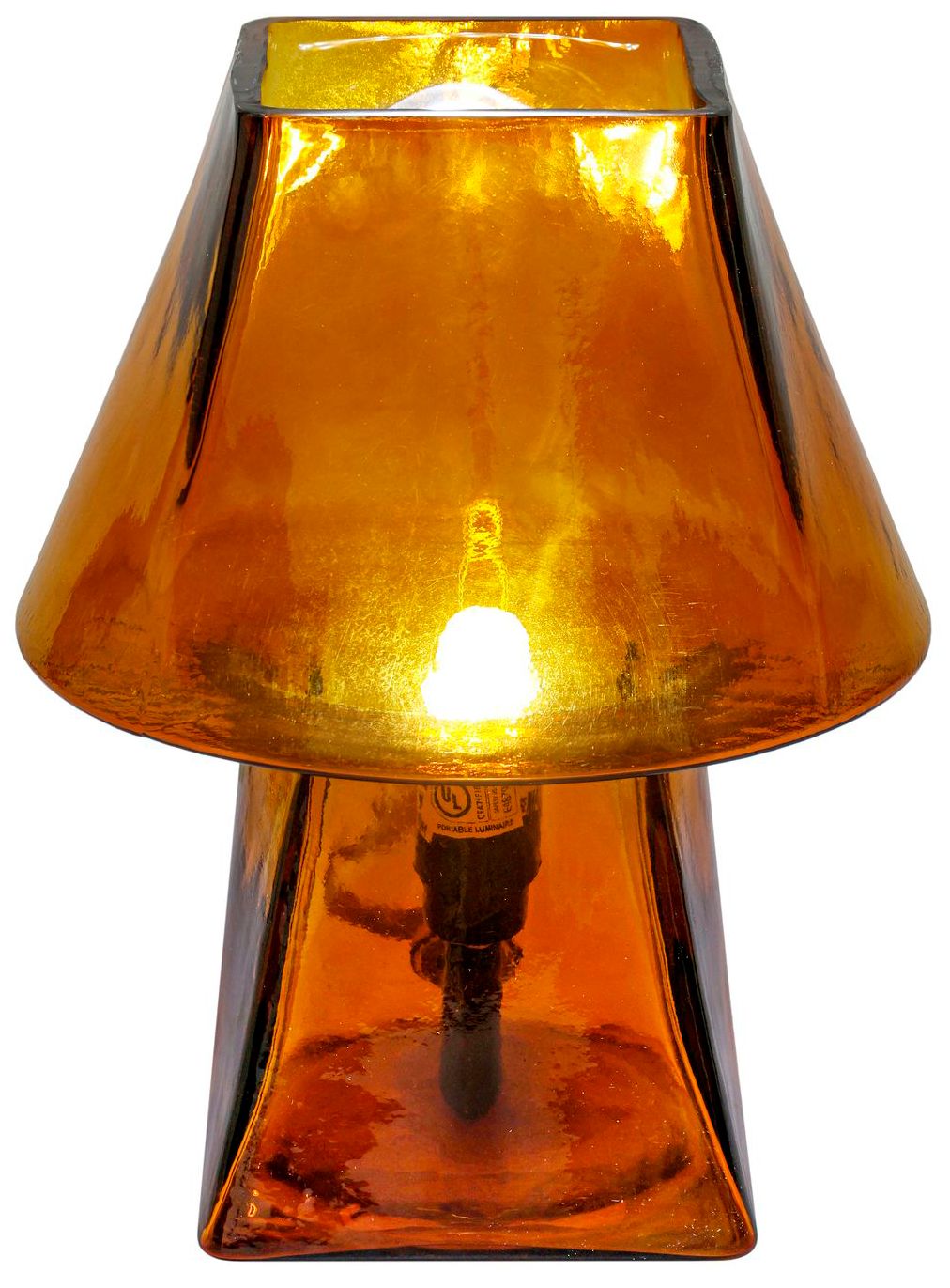 Image 2 Luca Amber Glass Mini Lamp more views