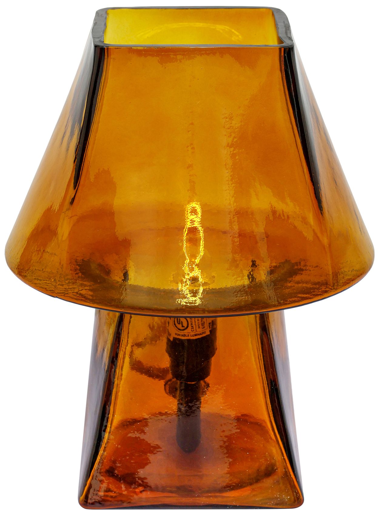Image 3 Luca Amber Glass Mini Lamp more views