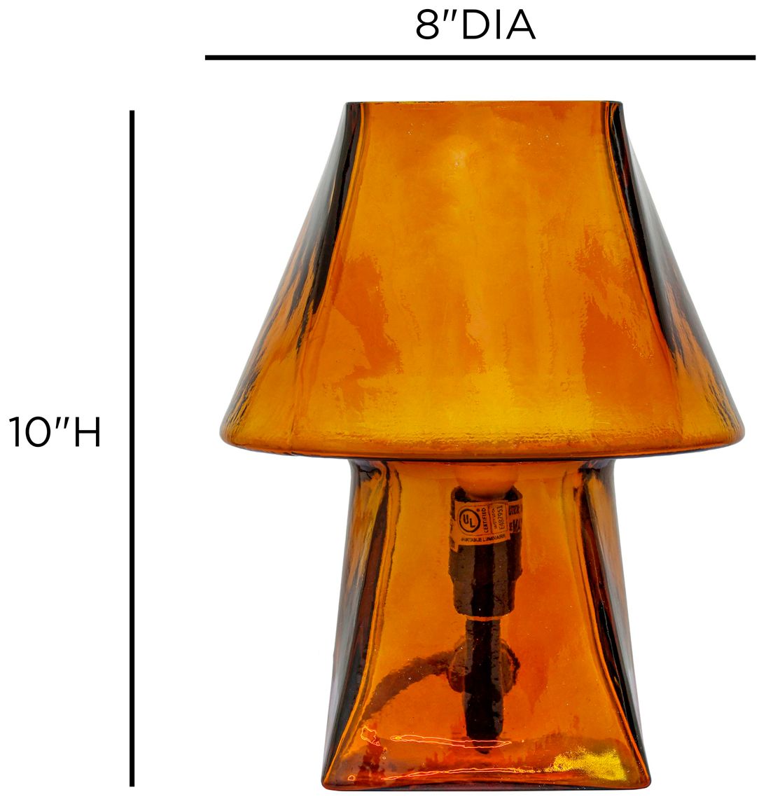 Image 5 Luca Amber Glass Mini Lamp more views