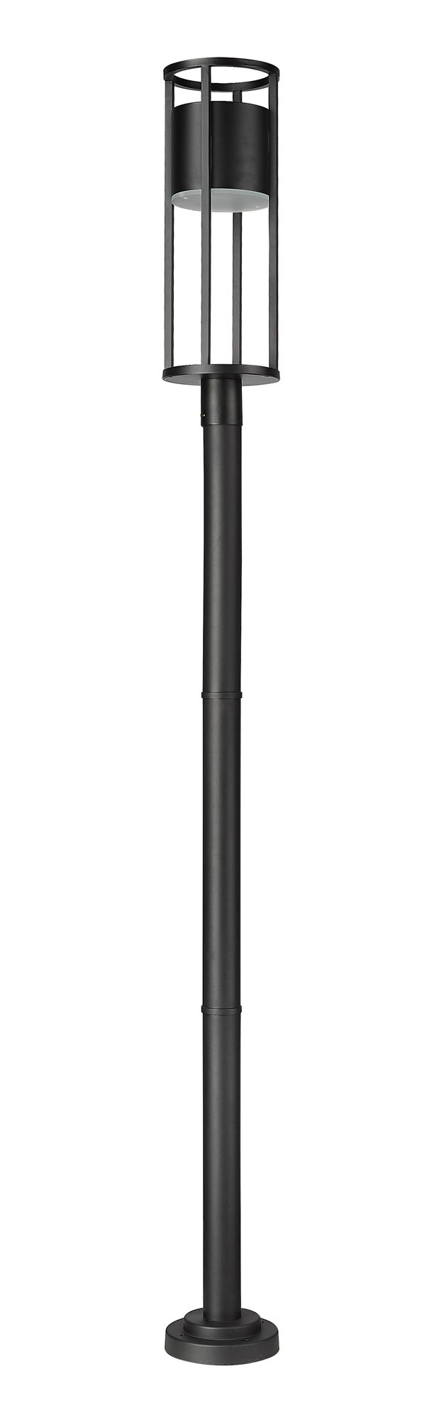 Luca by Z-Lite Black 101.51 inch LED 1 Light Outdoor Post Mounted Fixture