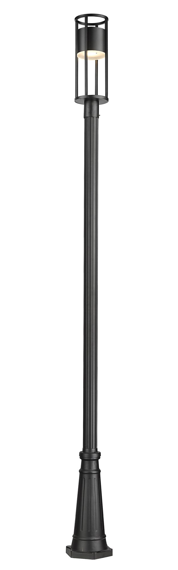 Image 6 Luca by Z-Lite Black 115.75 inch LED 1 Light Outdoor Post Mounted Fixture more views