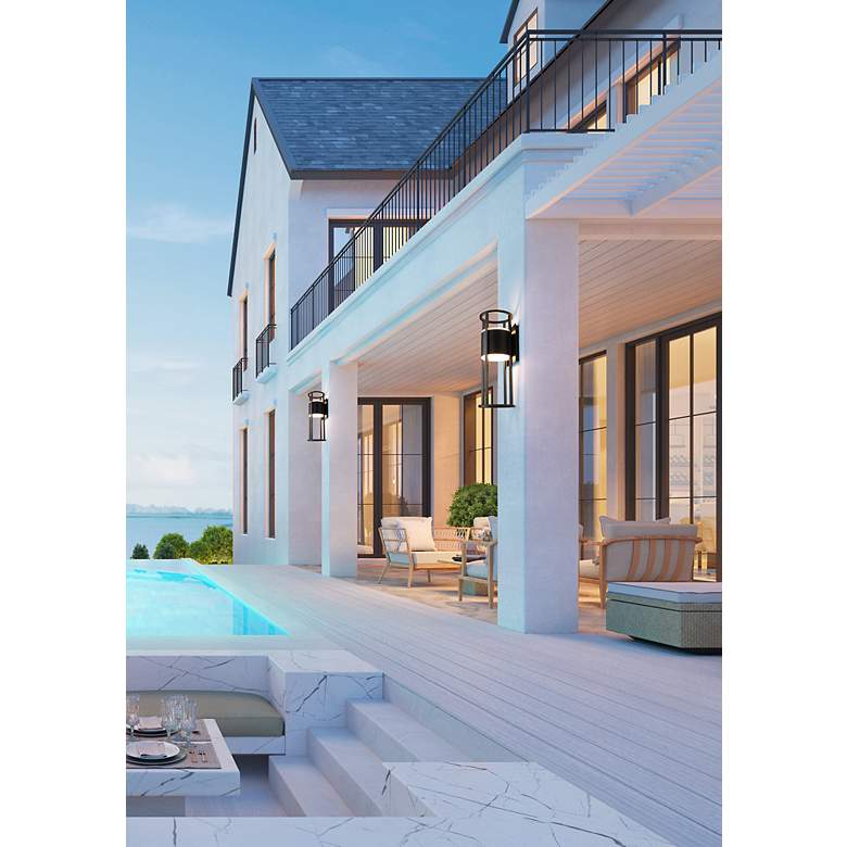 Image 3 Luca by Z-Lite Black 2 Light Outdoor Wall Sconce more views