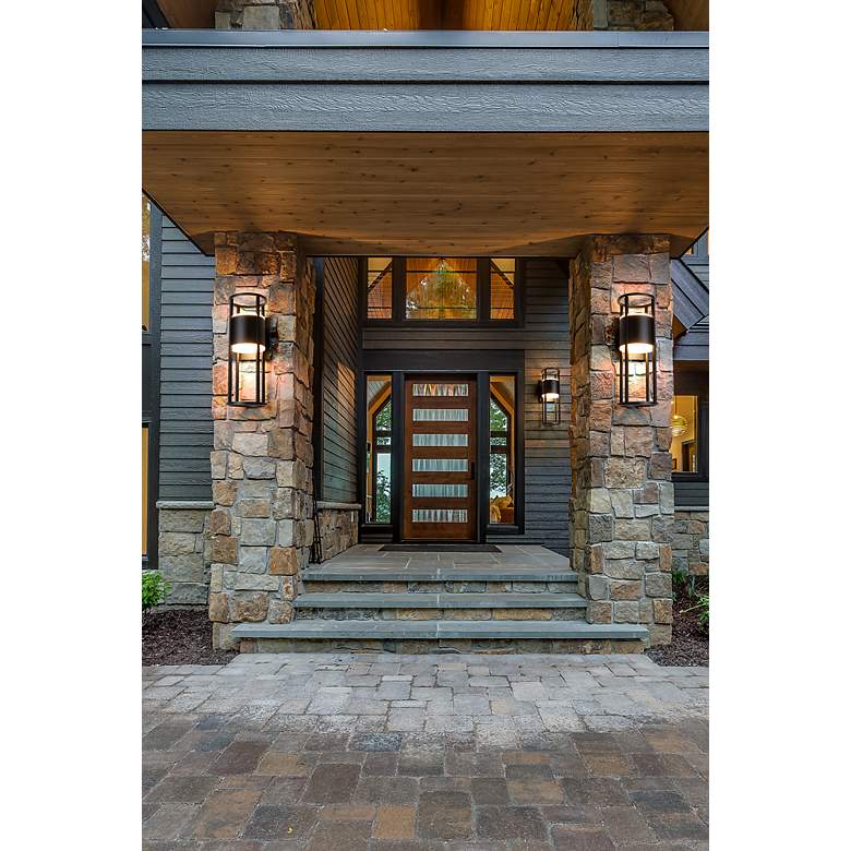 Image 4 Luca by Z-Lite Black 2 Light Outdoor Wall Sconce more views