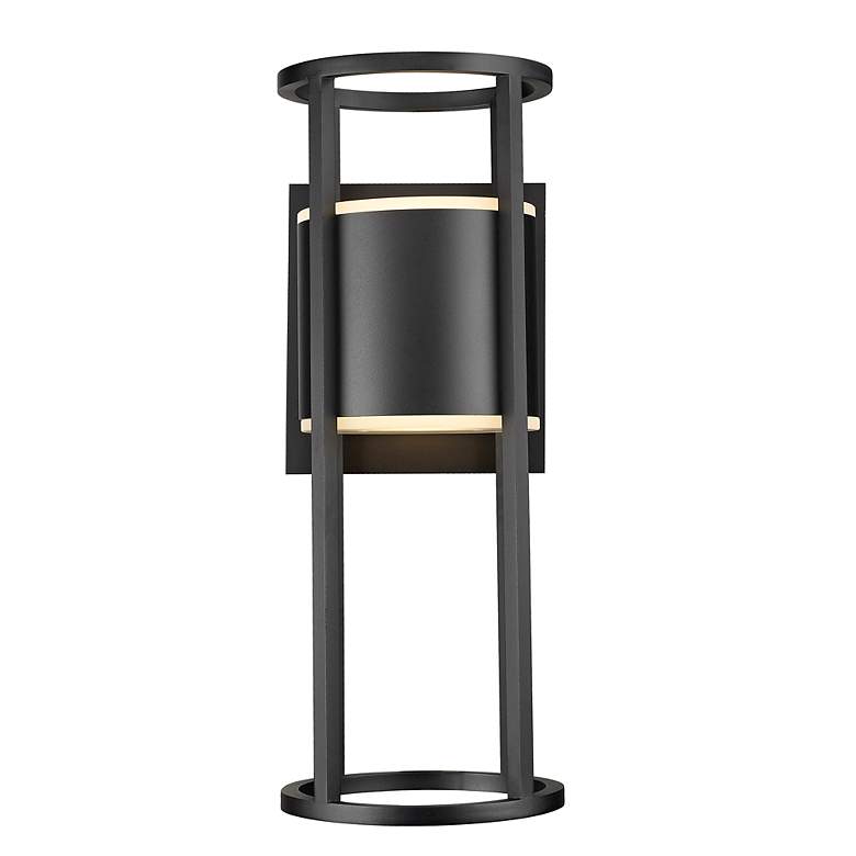 Image 5 Luca by Z-Lite Black 2 Light Outdoor Wall Sconce more views