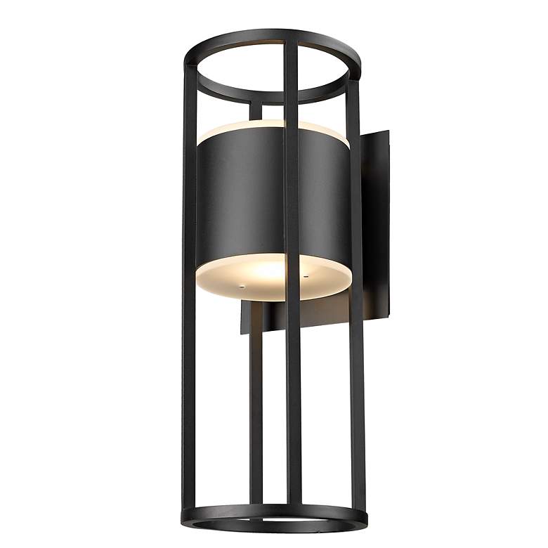 Image 6 Luca by Z-Lite Black 2 Light Outdoor Wall Sconce more views