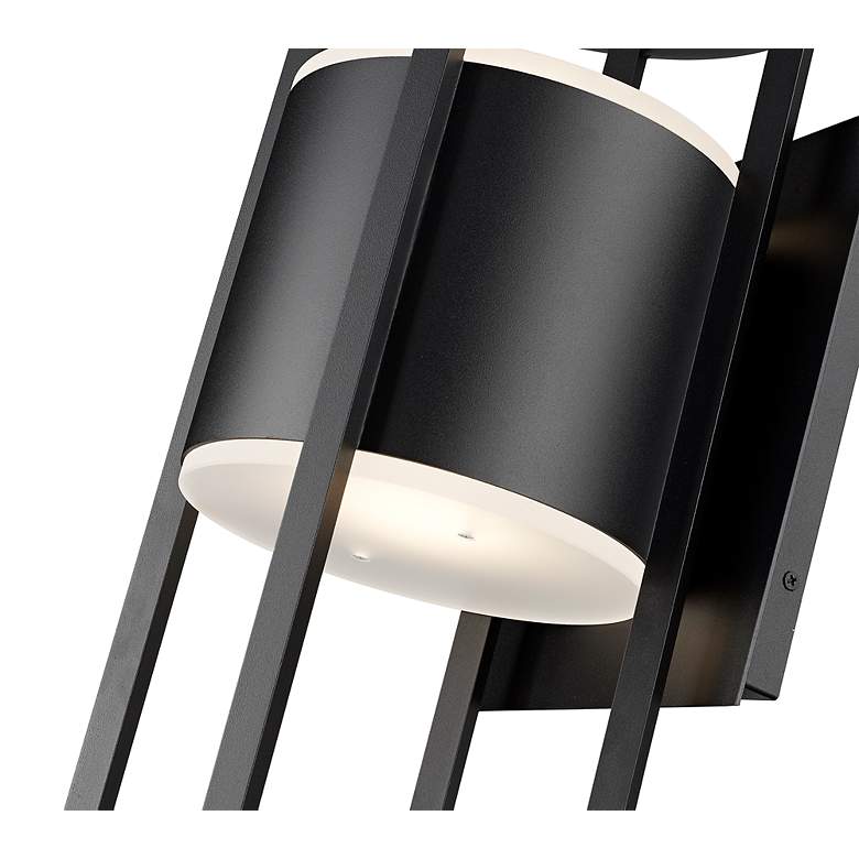 Image 7 Luca by Z-Lite Black 2 Light Outdoor Wall Sconce more views