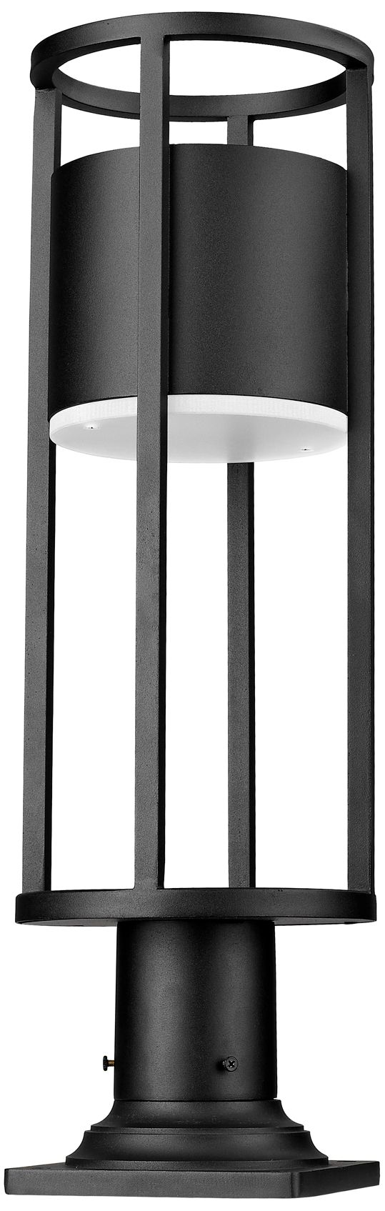 Image 7 Luca by Z-Lite Black 23.75 inch LED 1 Light Outdoor Pier Mounted Fixture more views
