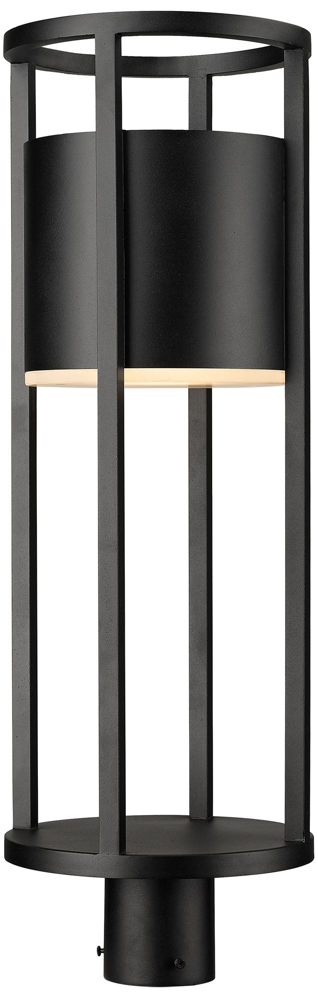 Luca by Z-Lite Black 27.75 inch LED 1 Light Outdoor Post Mount Fixture