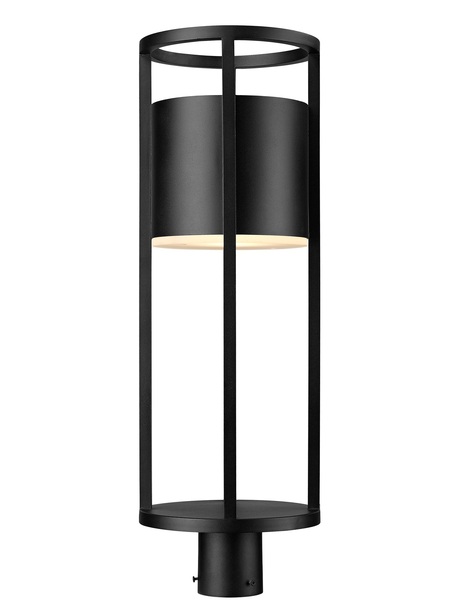 Image 3 Luca by Z-Lite Black 27.75 inch LED 1 Light Outdoor Post Mount Fixture more views