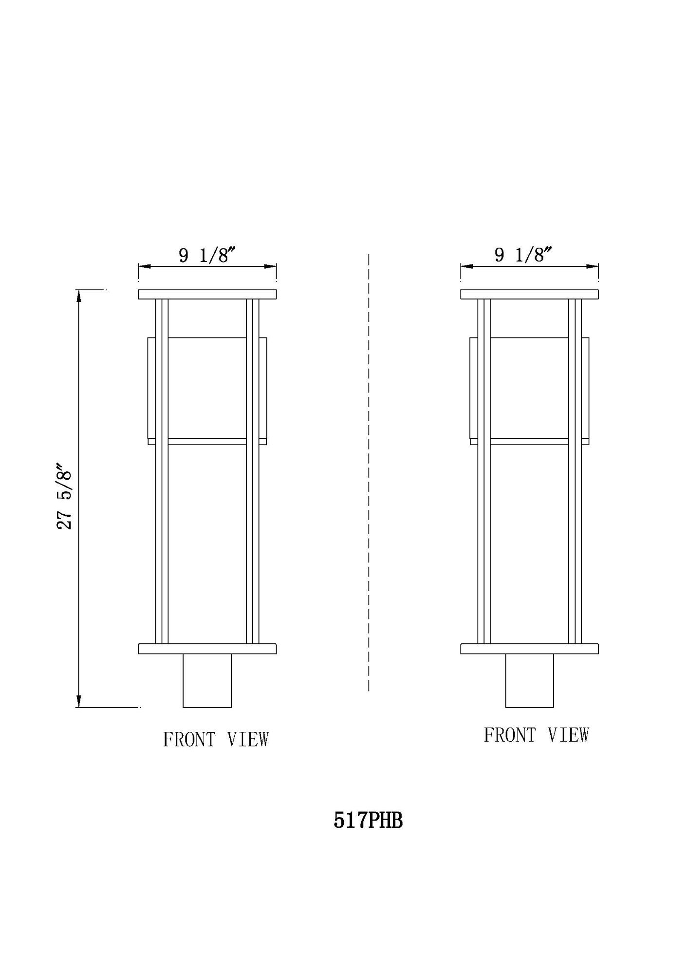 Image 6 Luca by Z-Lite Black 27.75 inch LED 1 Light Outdoor Post Mount Fixture more views