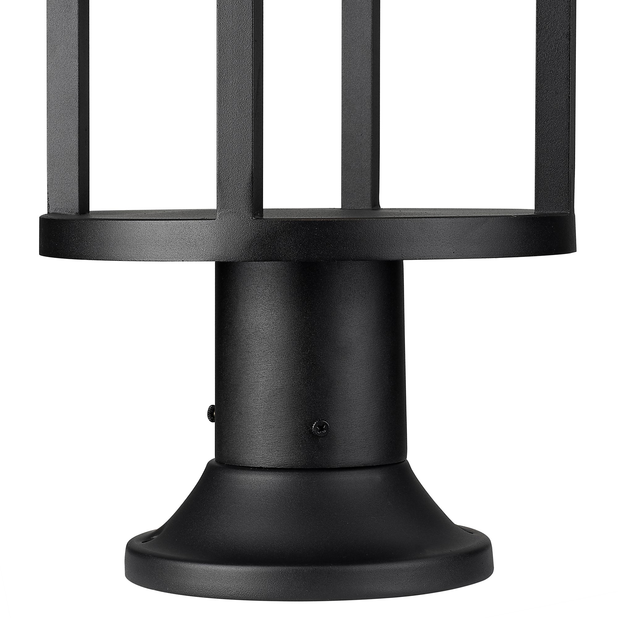 Image 5 Luca by Z-Lite Black 29.75 inch LED 1 Light Outdoor Pier Mounted Fixture more views